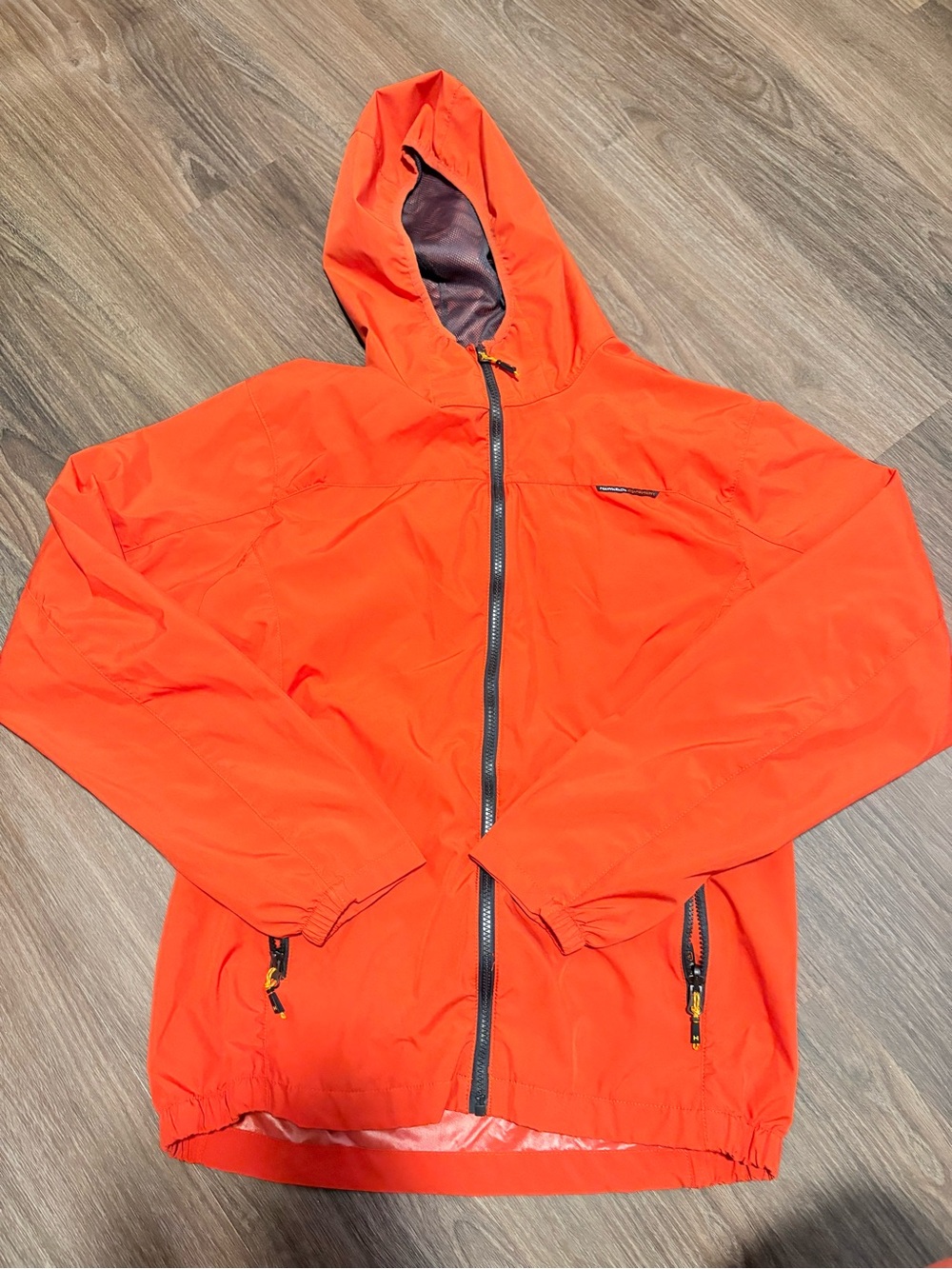 Hawke & Co Orange Hooded Windbreaker Jacket